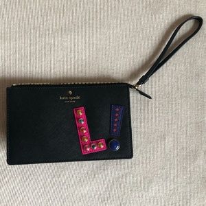 Kate Spade Hartley Lane Initial Wristlet - L